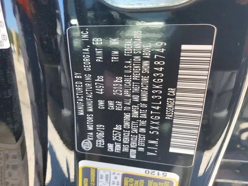 2019 KIA OPTIMA LX  
