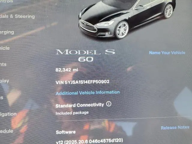 2014 TESLA MODEL S   