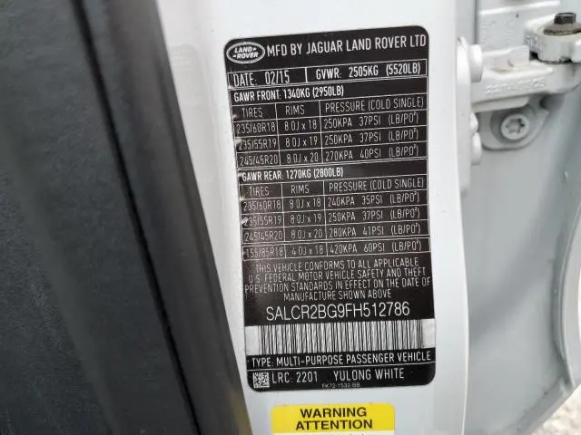 2015 LAND ROVER DISCOVERY SPORT HSE  