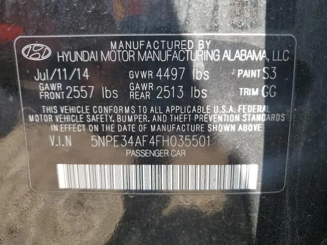 2015 HYUNDAI SONATA SPORT  