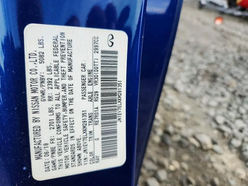 2019 INFINITI Q60 3.0T LUXE  