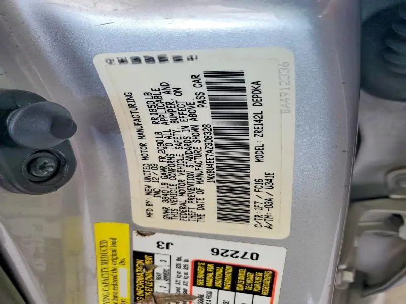 2010 TOYOTA COROLLA LE  