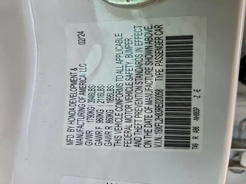 2024 HONDA CIVIC SPORT  