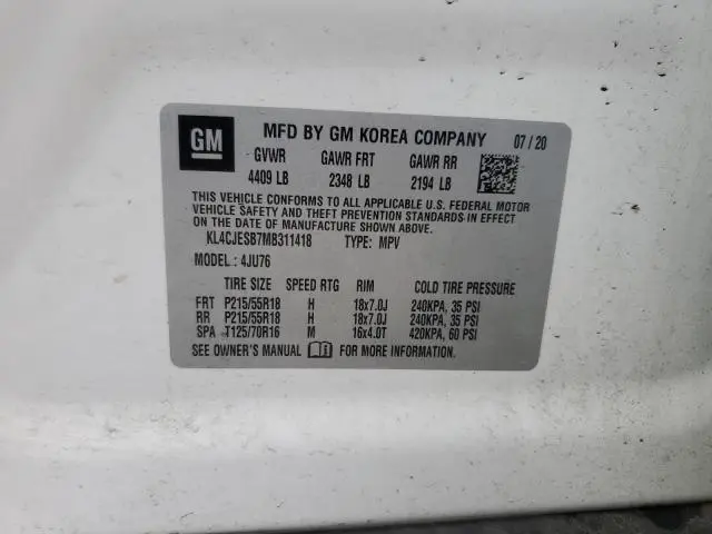 2021 BUICK ENCORE PREFERRED  