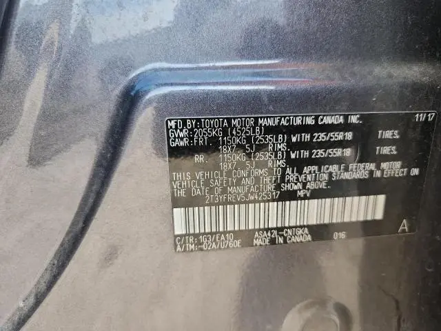2018 TOYOTA RAV4 LIMITED  