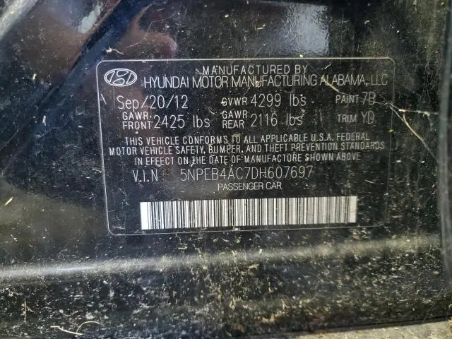 2013 HYUNDAI SONATA GLS  