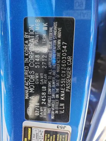 2018 KIA STINGER GT2  