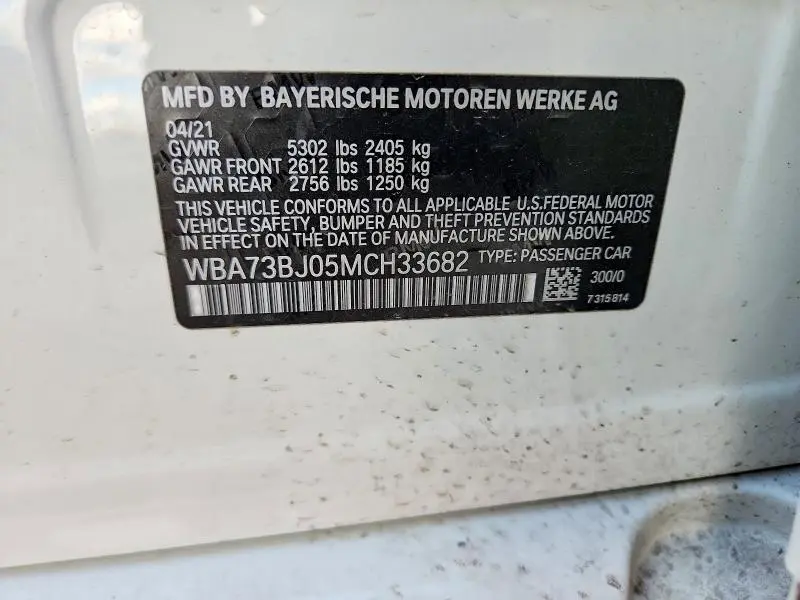 2021 BMW 540 XI  
