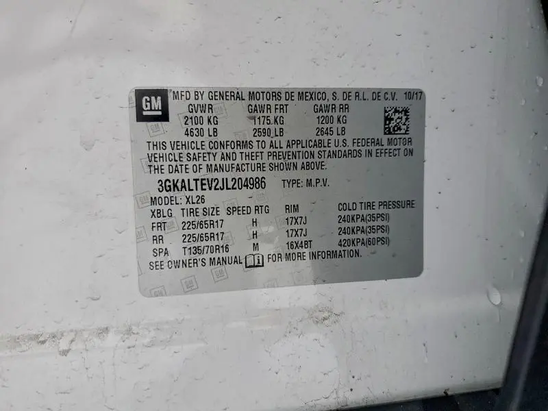 2018 GMC TERRAIN SLE  