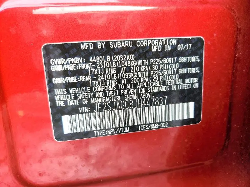 2018 SUBARU FORESTER 2.5I PREMIUM  