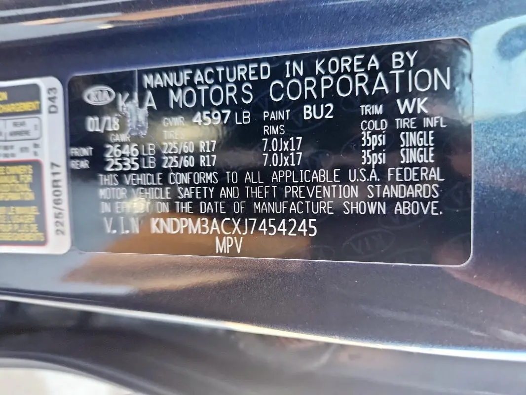 2018 KIA SPORTAGE LX  