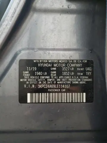 2020 HYUNDAI ACCENT SE  