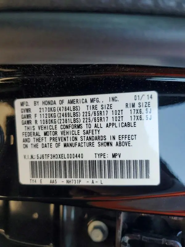 2014 HONDA CROSSTOUR EX  