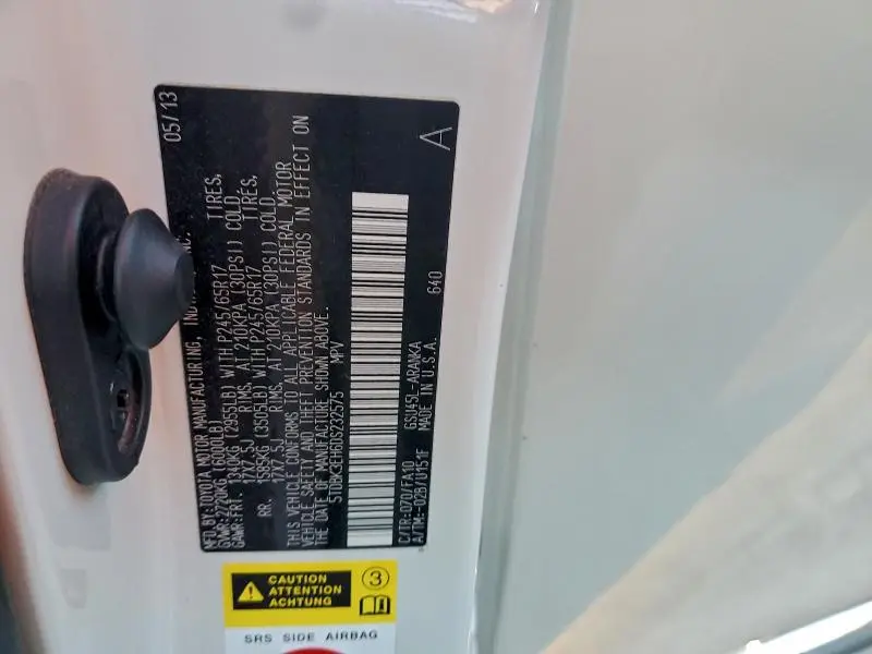 2013 TOYOTA HIGHLANDER BASE  