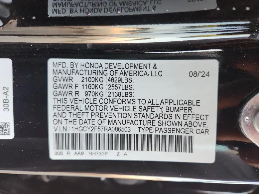 2024 HONDA ACCORD HYBRID SPORT  