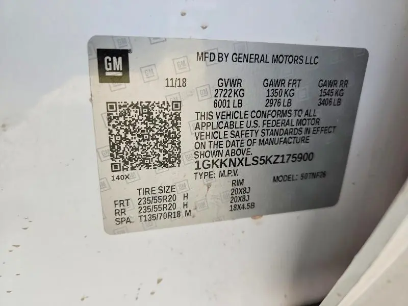 2019 GMC ACADIA DENALI  
