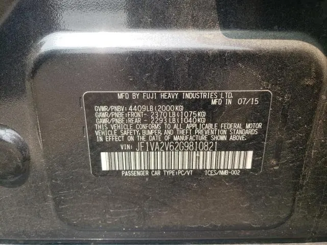 2016 SUBARU WRX STI  