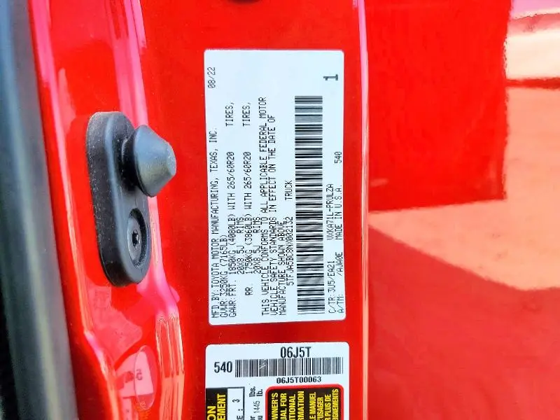 2022 TOYOTA TUNDRA CREWMAX LIMITED  