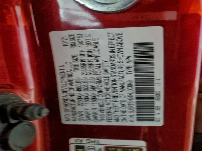 2022 HONDA CR-V TOURING  