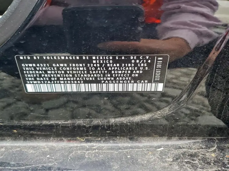 2015 VOLKSWAGEN JETTA SE  