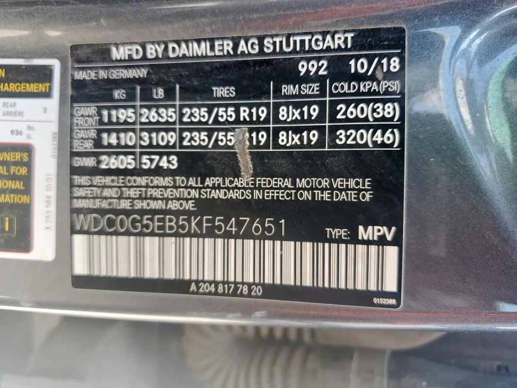 2019 MERCEDES-BENZ GLC 350E  