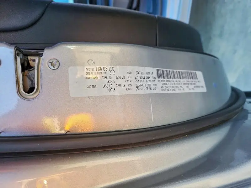 2019 CHRYSLER PACIFICA TOURING PLUS  