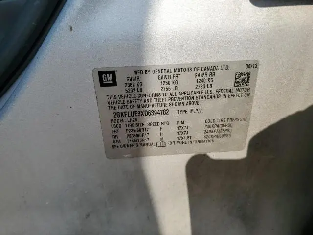 2013 GMC TERRAIN SLT  