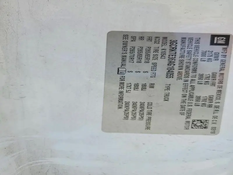 2010 CHEVROLET SILVERADO K1500 LTZ  