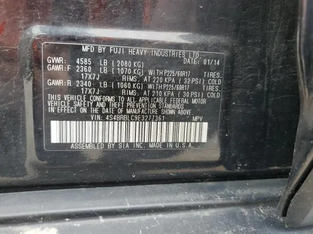 2014 SUBARU OUTBACK 2.5I LIMITED  