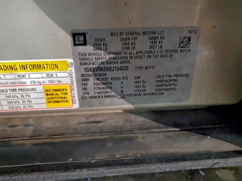 2014 GMC ACADIA SLT-1  