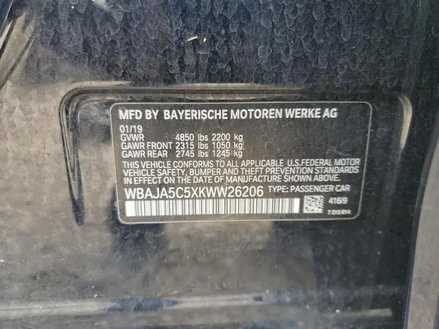 2019 BMW 530 I  