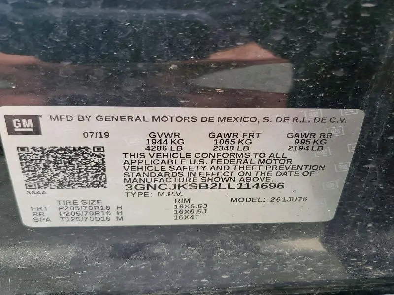 2020 CHEVROLET TRAX LS  