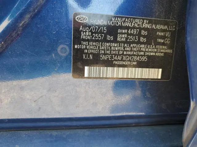 2016 HYUNDAI SONATA SPORT  