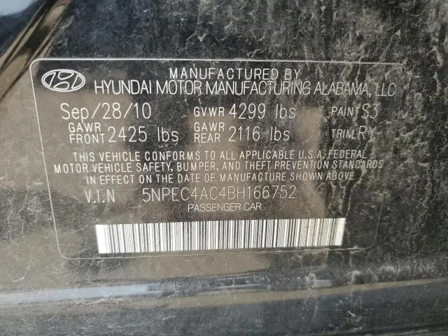 2011 HYUNDAI SONATA SE  