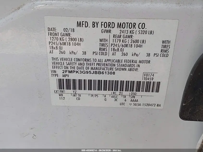 2018 FORD EDGE SE