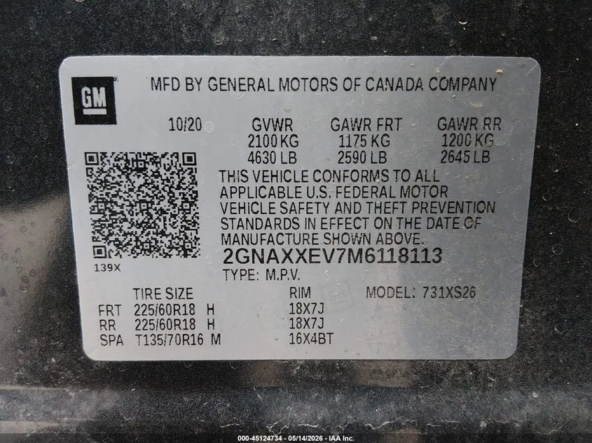 2021 CHEVROLET EQUINOX AWD PREMIER