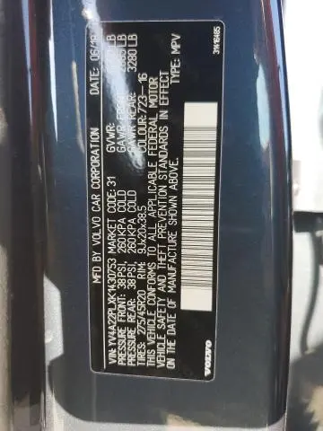 2019 VOLVO XC90 T6 INSCRIPTION  