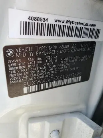 2011 BMW X3 XDRIVE28I  