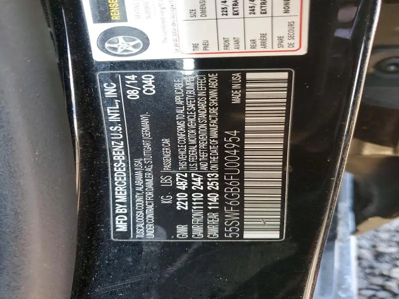 2015 MERCEDES-BENZ C 400 4MATIC  