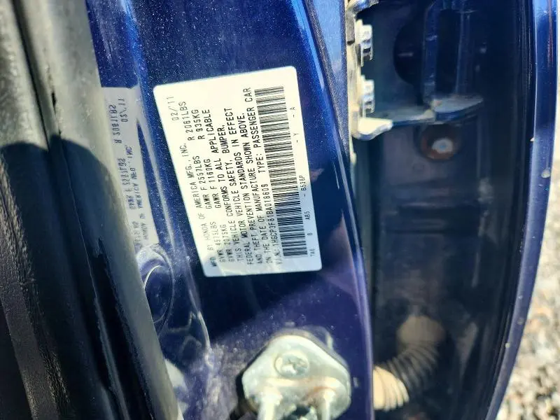 2011 HONDA ACCORD EXL  