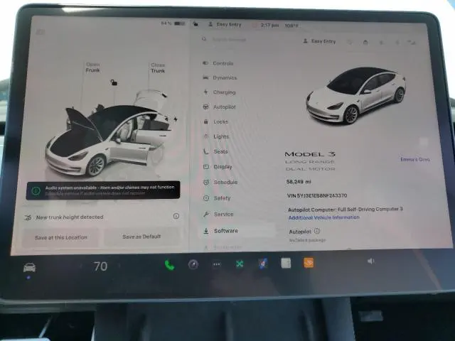 2022 TESLA MODEL 3   