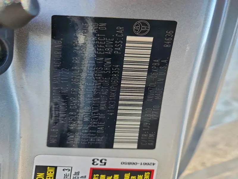 2023 TOYOTA CAMRY XSE  