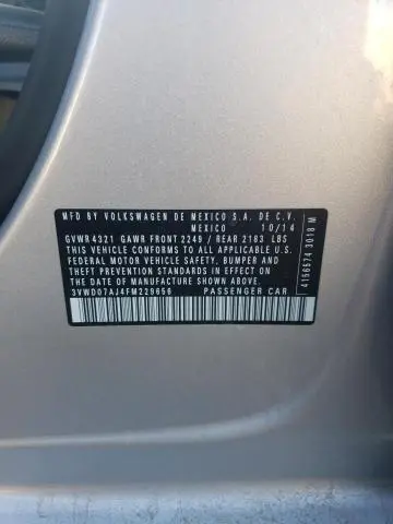 2015 VOLKSWAGEN JETTA SE  