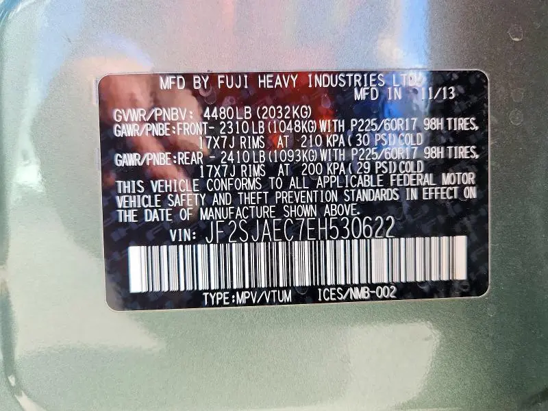 2014 SUBARU FORESTER 2.5I PREMIUM  