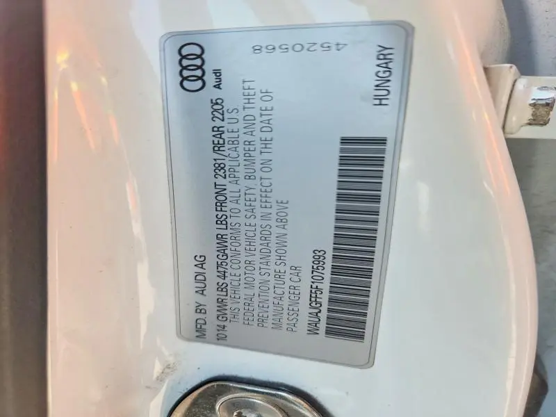 2015 AUDI A3 PREMIUM  