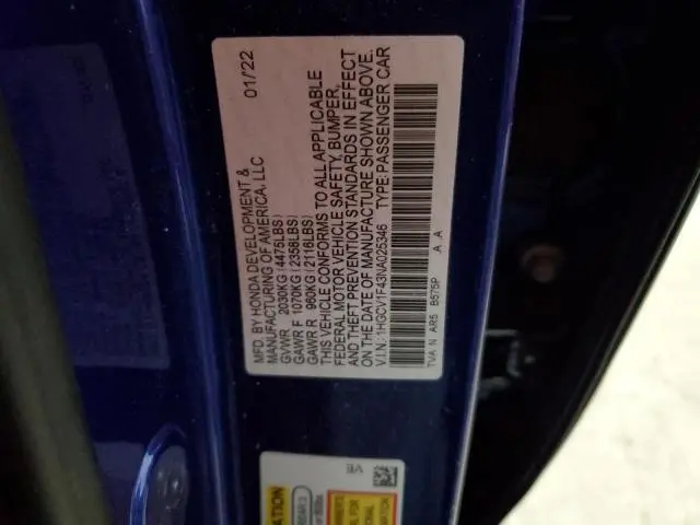 2022 HONDA ACCORD SPORT SE