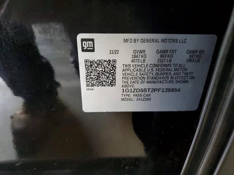 2023 CHEVROLET MALIBU LT  