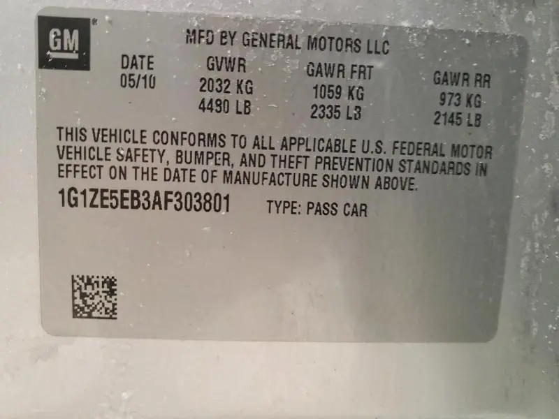 2010 CHEVROLET MALIBU LTZ  