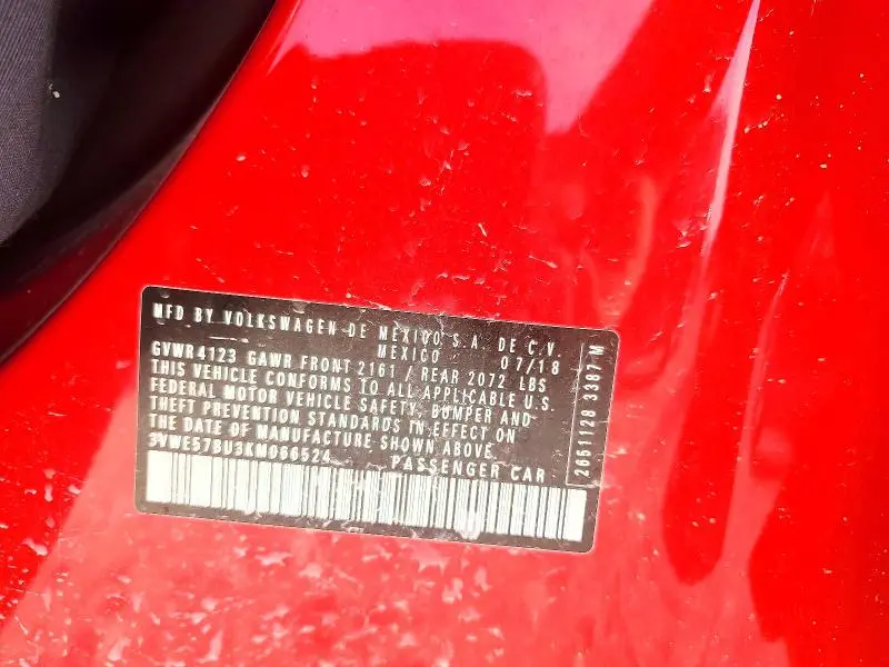 2019 VOLKSWAGEN JETTA SEL  