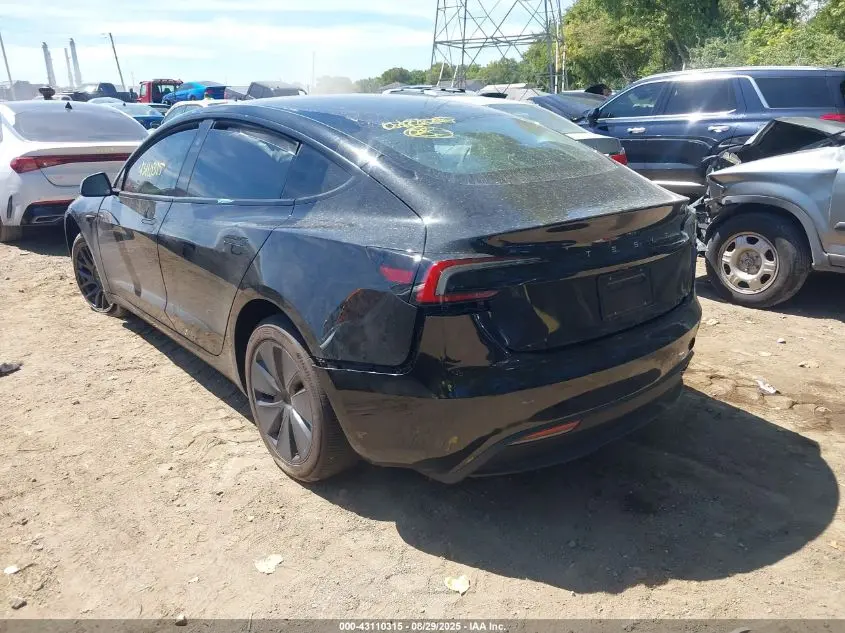 2025 TESLA MODEL 3 LONG RANGE REAR-WHEEL DRIVE